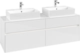 Villeroy & Boch Waschbeckenunterschrank Collaro C137 B0 1600 mm Glossy White mit Beleuchtung