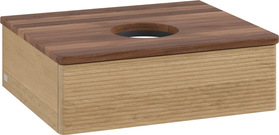 Villeroy & Boch Antao Waschbeckenunterschrank 600 mm Warm Walnut mit Auszugsbeleuchtung
