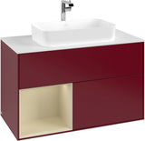 Villeroy & Boch Waschtischunterschrank Finion G241GF Glossy White Lacquer 1000 mm mit Beleuchtung