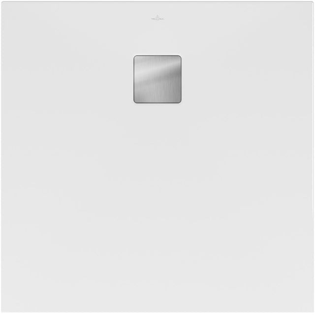 Villeroy & Boch Quadratische Duschwanne Impreso 1000x1000 mm Weiß Alpin – Flächenbündiger Einbau