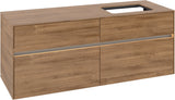 Villeroy & Boch Waschtischunterschrank Collaro C118 B0 1400 mm Kansas Oak mit Beleuchtung