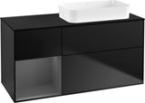 Villeroy & Boch Finion Waschtischunterschrank 120 cm Glossy White Lacquer mit Beleuchtung
