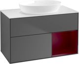 Villeroy & Boch Finion Waschtischunterschrank FA21GFGF 1000 mm Glossy White Lacquer