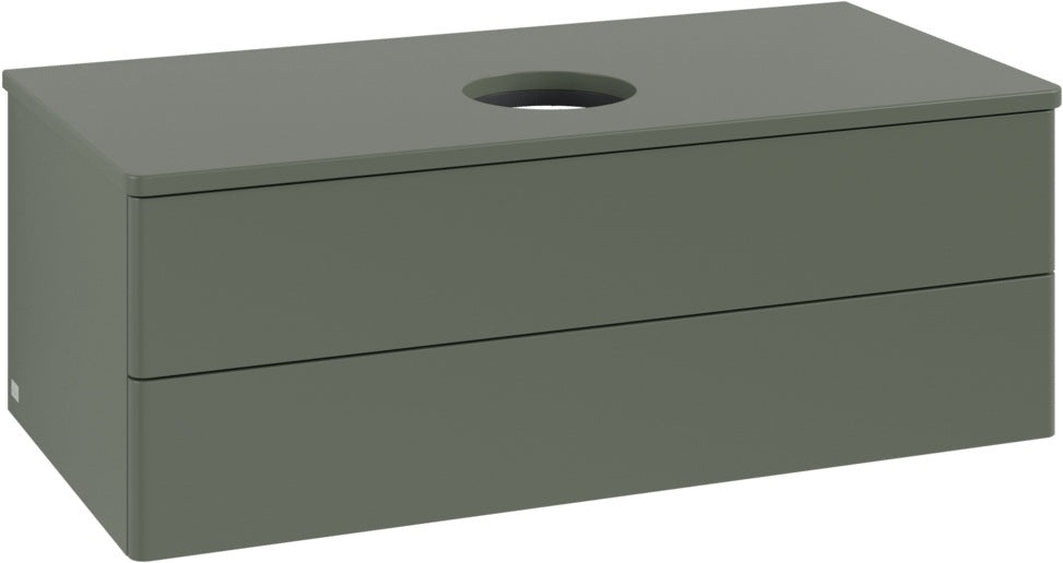 Villeroy & Boch Antao Waschtischunterschrank 1000 mm Leaf Green Matt Lack mit SoftClosing und Push-to-Open