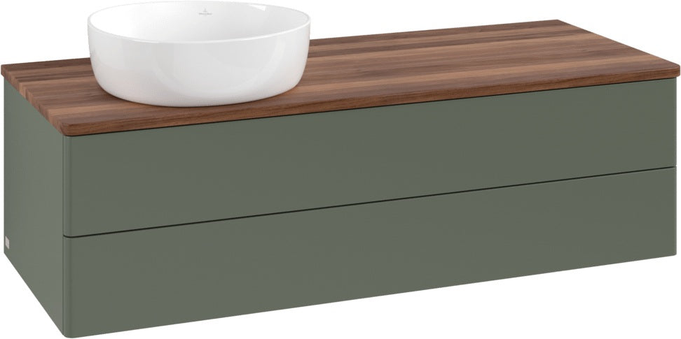 Villeroy & Boch Antao Waschtischunterschrank 1200 mm Anthrazit Matt mit Beleuchtung