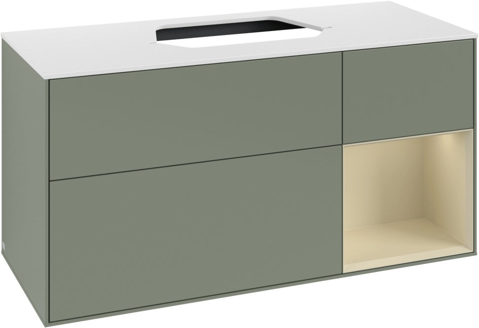 Villeroy & Boch Waschtischunterschrank Finion F421G 1200 mm Glossy White Lacquer