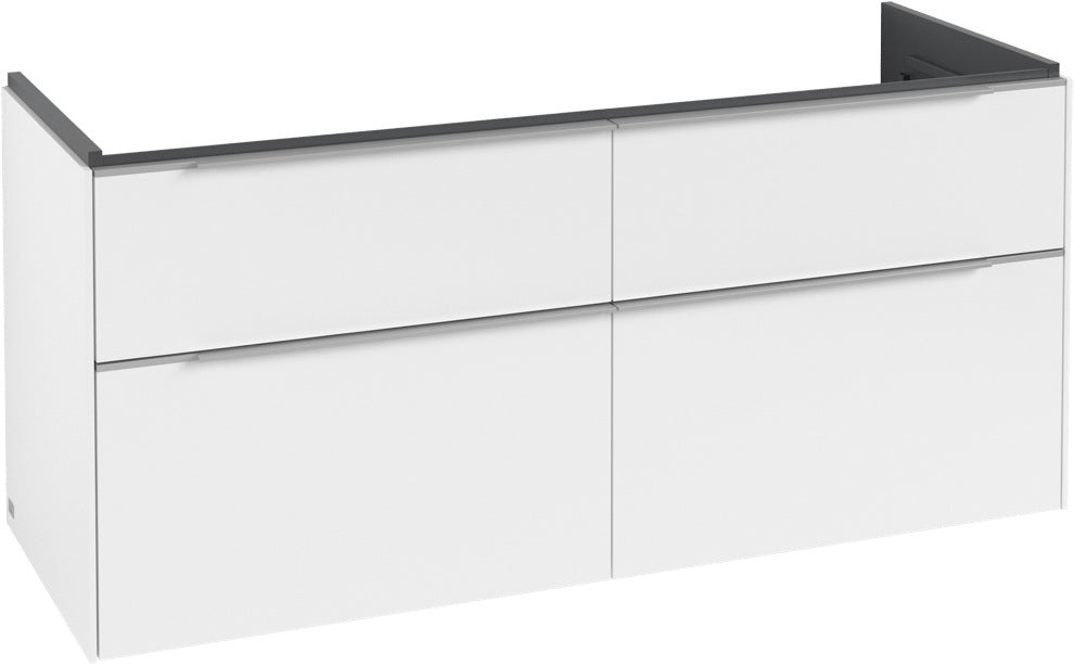 Villeroy & Boch Subway 3.0 Waschtischunterschrank 1272 mm Brilliant White mit 4 Auszügen