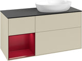 Villeroy & Boch Waschtischunterschrank Finion FA42G 1200 mm Glossy White Lacquer mit Beleuchtung