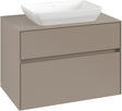 Villeroy & Boch Waschbeckenunterschrank Collaro C10800 800x548x500 mm Eckig Taupe
