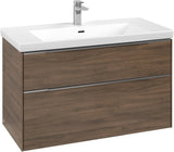 Villeroy & Boch Subway 3.0 Waschtischunterschrank C570L0 Brilliant White mit LED-Beleuchtung und SoftClosing