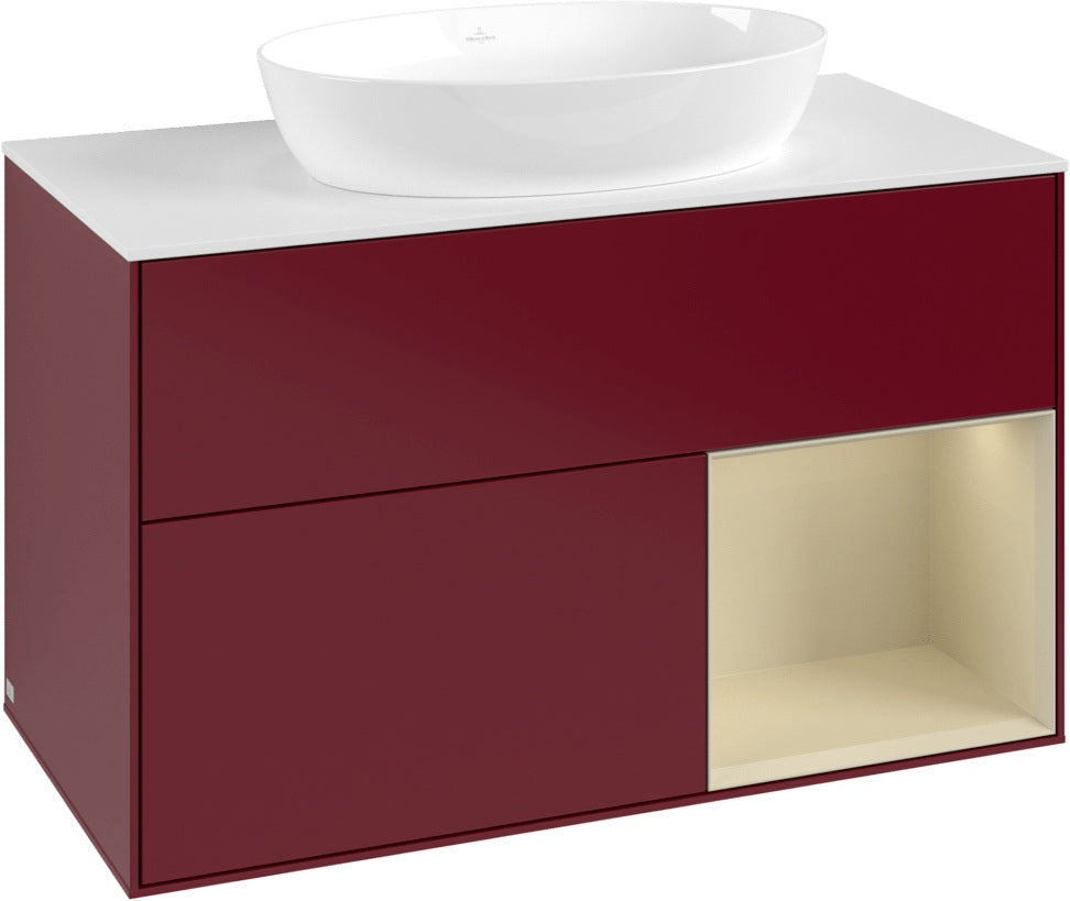 Villeroy & Boch Finion Waschtischunterschrank FA21GFGF 1000 mm Glossy White Lacquer