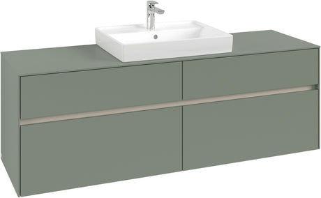 Villeroy & Boch Waschtischunterschrank Collaro C025 B0 1600 mm White Oak mit Beleuchtung