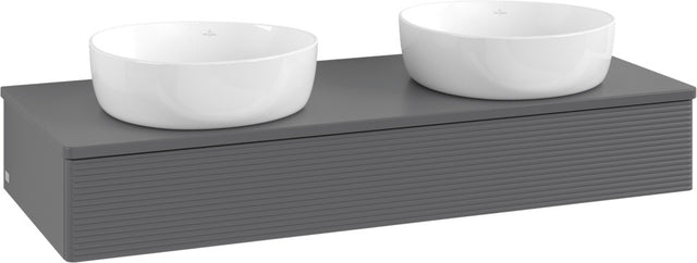 Villeroy & Boch Waschtischunterschrank Antao 1200 mm Anthracite Matt – 1 Auszug, Push-to-Open