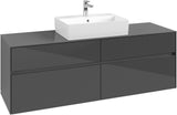 Villeroy & Boch Waschtischunterschrank Collaro C134 1600 mm Glossy White mit 4 Auszügen