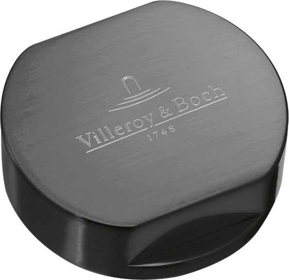 Villeroy & Boch Abdeckkappe für Doppeldrehgriff, Rund, Gold, Edelstahl – 940525