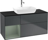 Villeroy & Boch Finion Waschtischunterschrank 1200 mm Glossy White Lacquer mit Beleuchtung
