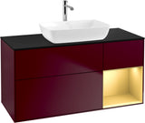 Villeroy & Boch Finion Waschbeckenunterschrank 1200 mm Glossy White Lacquer mit Beleuchtung