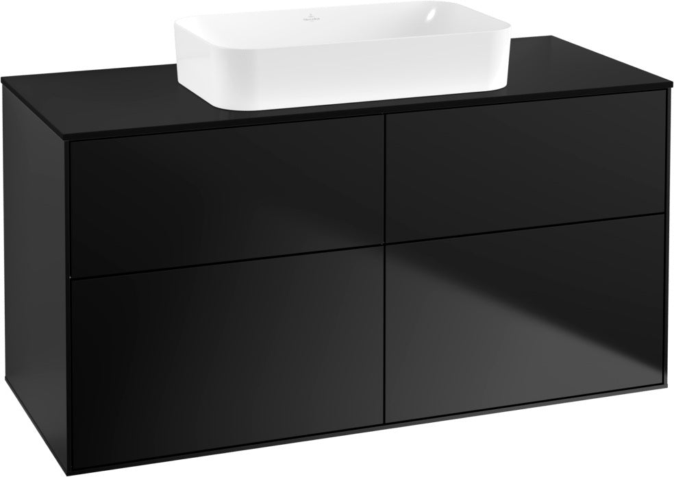 Villeroy & Boch Finion Waschtischunterschrank 1200 mm Glossy White Lack mit 4 Auszügen