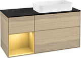 Villeroy & Boch Finion Waschtischunterschrank 120 cm Glossy White Lacquer mit Beleuchtung