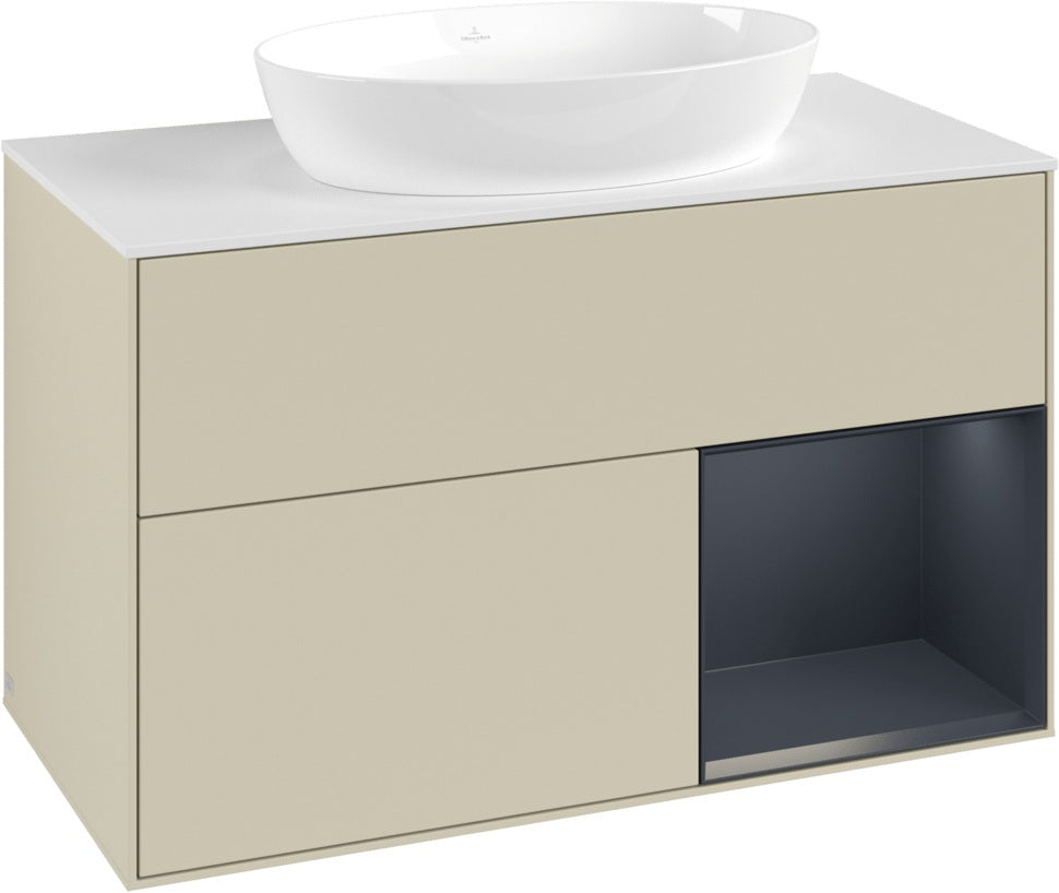 Villeroy & Boch Finion Waschtischunterschrank FA21GFGF 1000 mm Glossy White Lacquer