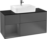 Villeroy & Boch Finion Waschbeckenunterschrank 1200 mm Glossy White mit Beleuchtung
