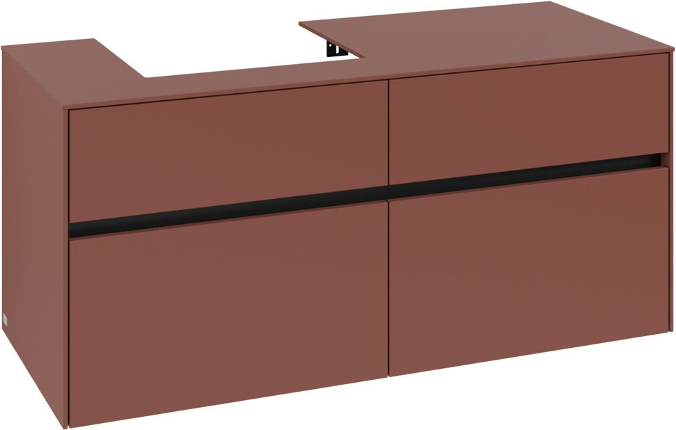 Villeroy & Boch Waschtischunterschrank Collaro C071 B0 1200 mm White Oak mit Beleuchtung