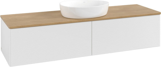 Villeroy & Boch Waschtischunterschrank Antao L36111 1600 mm Glossy White mit LED-Beleuchtung