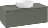 Villeroy & Boch Antao Waschbeckenunterschrank 1000 mm Anthrazit Matt Lack mit LED-Auszugsbeleuchtung