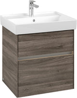 Villeroy & Boch Waschbeckenunterschrank Collaro C008 B0 Kansas Oak mit LED-Beleuchtung und SoftClosing