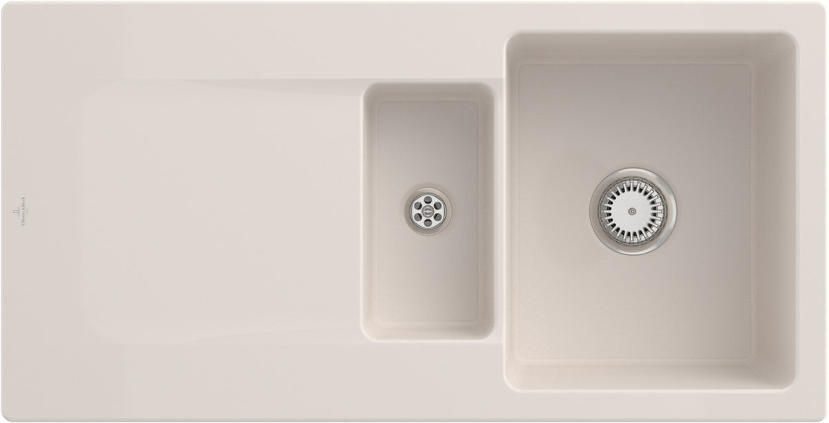 Villeroy & Boch Einbauspüle Siluet 60 R 333701R1 Weiß Alpin CeramicPlus Rechteckig 1000 mm