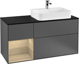 Villeroy & Boch Finion Waschbeckenunterschrank 1200 mm Glossy White Lacquer mit Beleuchtung