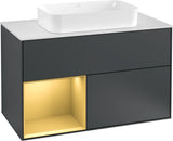 Villeroy & Boch Waschtischunterschrank Finion G241GF Glossy White Lacquer 1000 mm mit Beleuchtung