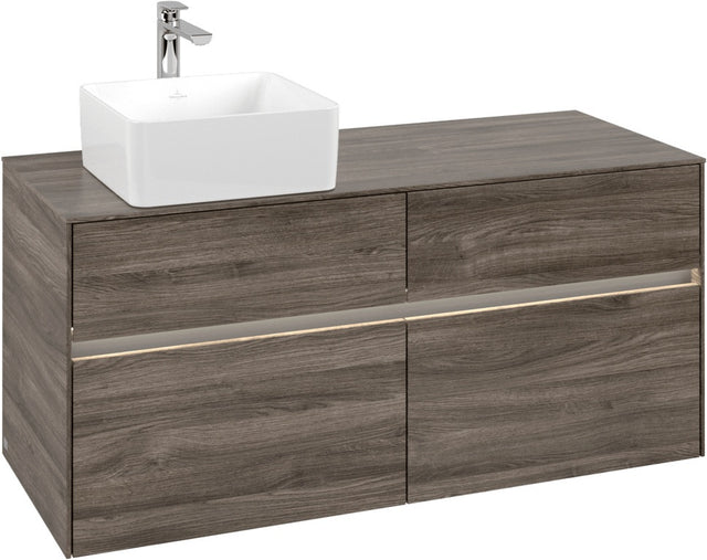 Villeroy & Boch Waschtischunterschrank Collaro C042 B0 1200 mm Stone Oak mit Beleuchtung
