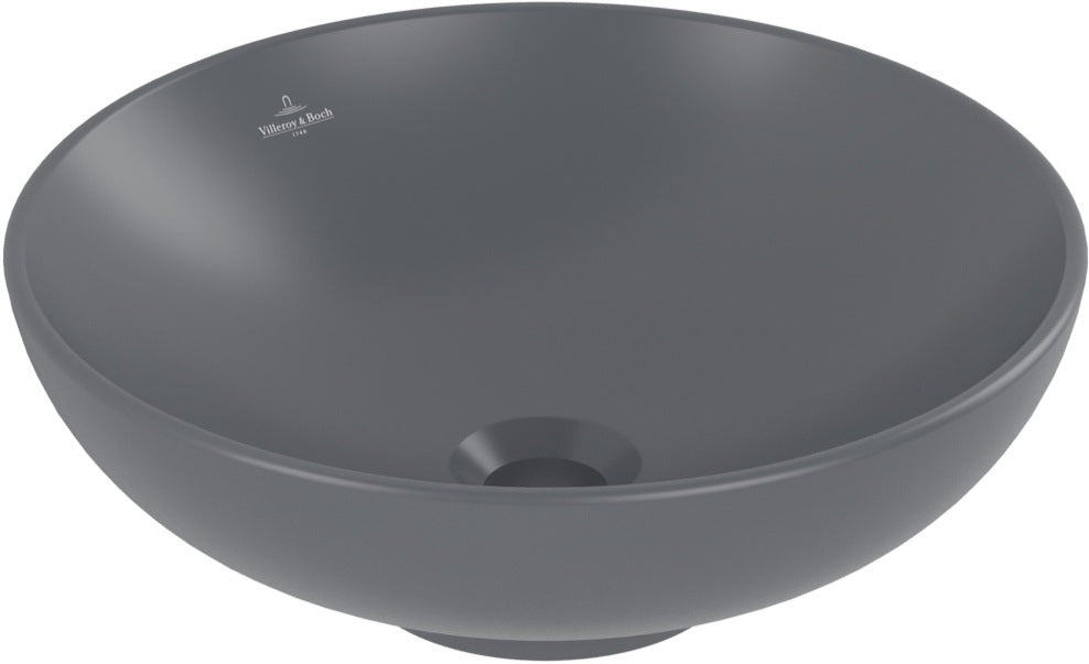 Villeroy & Boch Aufsatzwaschbecken Loop & Friends 4A4 420 mm rund Stone White CeramicPlus