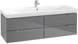 Villeroy & Boch SUBWAY 2.0 Waschtischunterschrank 1287 mm Glossy White mit 4 Auszügen