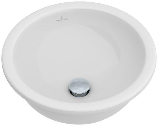 Villeroy & Boch Loop & Friends Unterbauwaschbecken 330 mm rund Weiß Alpin ohne Überlauf