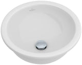 Villeroy & Boch Loop & Friends Unterbauwaschbecken 330 mm rund Weiß Alpin ohne Überlauf