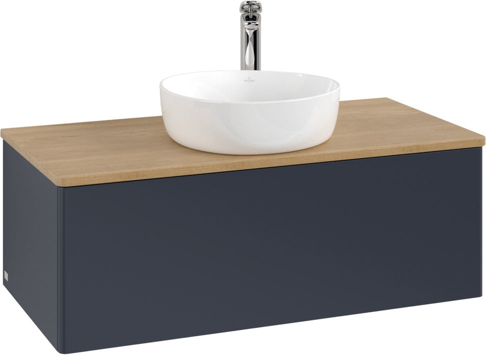 Villeroy & Boch Waschtischunterschrank Antao L31050 1000 mm Anthrazit Matt Lack mit LED-Beleuchtung
