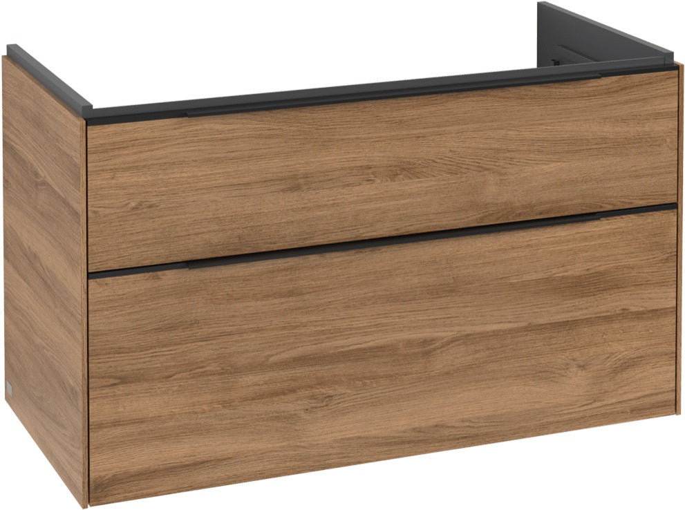 Villeroy & Boch Subway 3.0 Waschtischunterschrank C570L0 Brilliant White mit LED-Beleuchtung und SoftClosing
