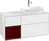 Villeroy & Boch Finion Waschbeckenunterschrank 1200 mm Glossy White Lacquer mit Beleuchtung