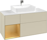 Villeroy & Boch Finion Waschtischunterschrank G161G 1200 mm Glossy White Lacquer mit LED-Beleuchtung