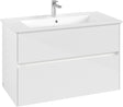 Villeroy & Boch Waschtischunterschrank Collaro C145 B0 Glossy White 961 mm mit LED-Beleuchtung