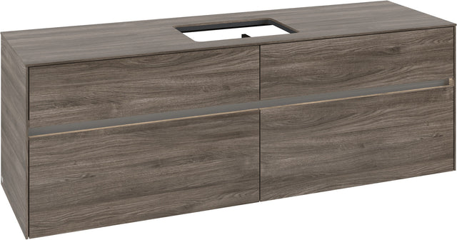 Villeroy & Boch Waschtischunterschrank Collaro C120 B0 1600 mm Stone Oak mit Beleuchtung und SoftClosing