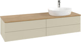 Villeroy & Boch Waschtischunterschrank Antao 1600 mm Anthrazit mit LED-Auszugsbeleuchtung