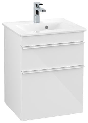Villeroy & Boch Waschtischunterschrank VENTICELLO 466 mm Eiche Santana Oak mit 2 Auszügen und Griffleiste in Chrom