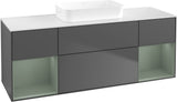 Villeroy & Boch Finion Waschtischunterschrank 1600 mm Glossy White Lacquer mit Beleuchtung