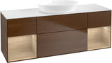 Villeroy & Boch Finion Waschbeckenunterschrank 1600 mm Glossy White Lacquer – mit LED-Beleuchtung