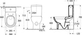 Villeroy & Boch O.novo Tiefspül-WC 5661C1 360x635mm Rund Weiß Alpin