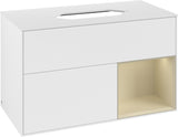 Villeroy & Boch Finion Waschtischunterschrank 1000 mm Glossy White Lacquer mit LED-Beleuchtung