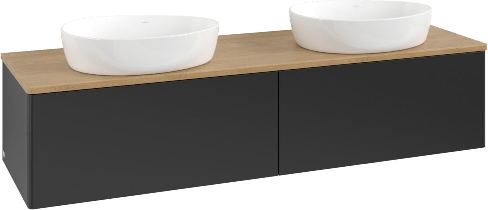 Villeroy & Boch Waschtischunterschrank Antao 1600 mm Anthrazit Matt – 2 Auszüge, SoftClosing